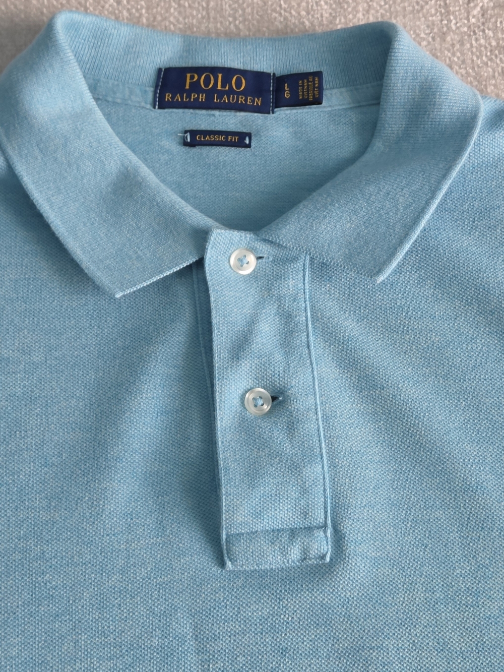 Polo Ralph Lauren Classic Fit Polo Shirt Men's Large Blue Short Sleeve Pony Logo